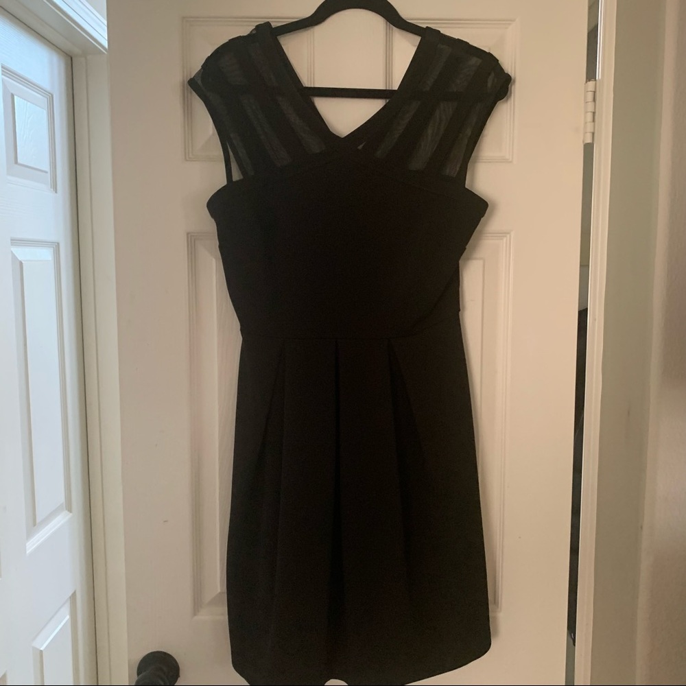 Black cocktail dress.